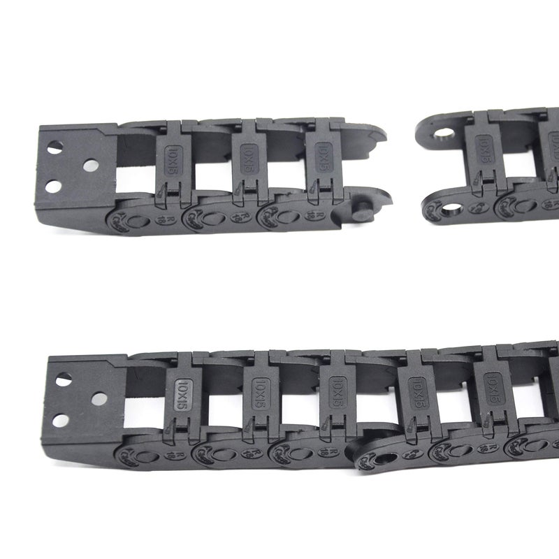 Befenybay R18 Internal Size 10X15mm 1Meter Length Black Plastic Flexible Drag Chain Cable Wire Carrier Open Type for 3D Printer and CNC Machines (10mmX15mm-Outside Open) - Image 5
